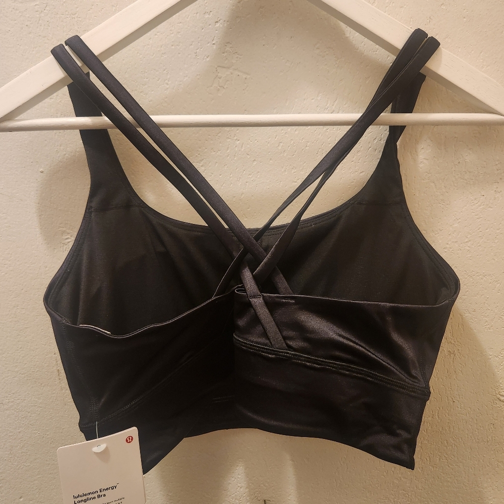 lululemon | Barry's Energy Longline Bra in Black Shine - Picture 5 of 8